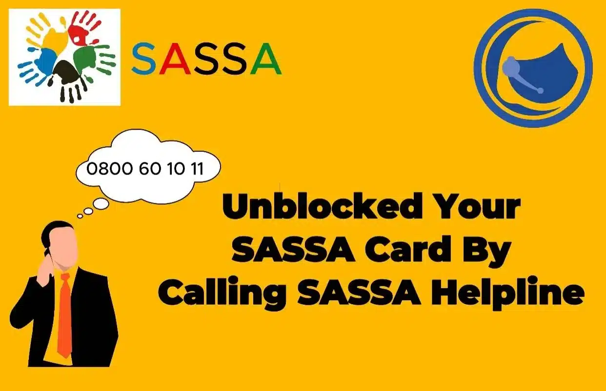 SASSA Card Declined Not working at ATMs? Fix In Easy Steps 1 Unblock SASSA card declined by helpline